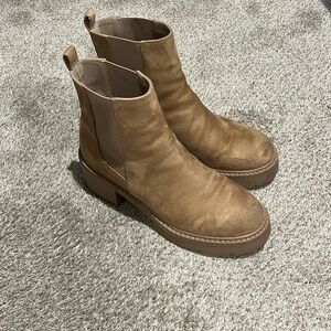 Madden girl brown heeled booties size 10